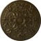 Ekena Millwork Baile Ceiling Medallion (Fits Canopies up to 6"), Hand-Painted Brass, 31 1/4"OD x 2 1/4"P CM31BABRS - alternate 1